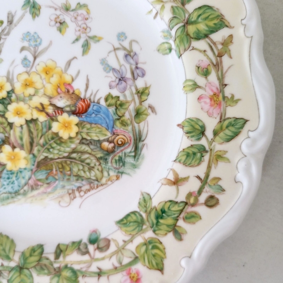 Royal Doulton England vintage Brambly Hedge Spring 8" collectible plate - Picture 3 of 5